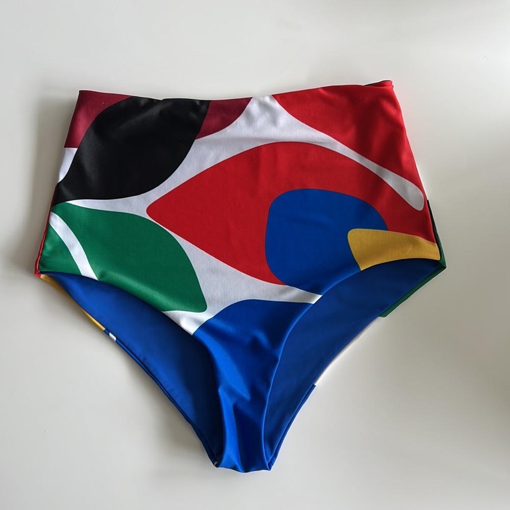Mara Hoffman Lydia High Waist Swim Bottom 💙❤️💛💚🖤